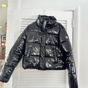 Noize Shiny Black Puffer Jacket